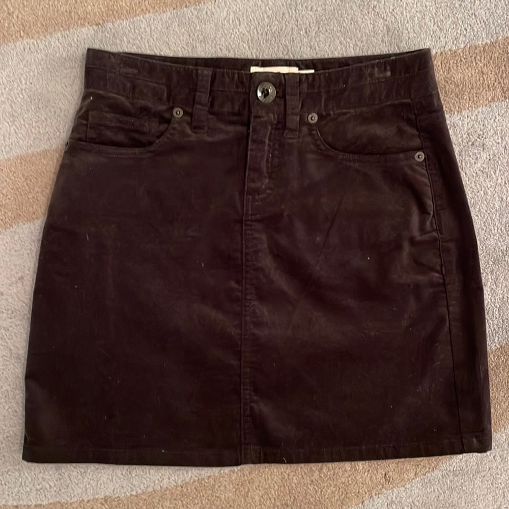 Vinyard Vines Black Velvet Skirt
